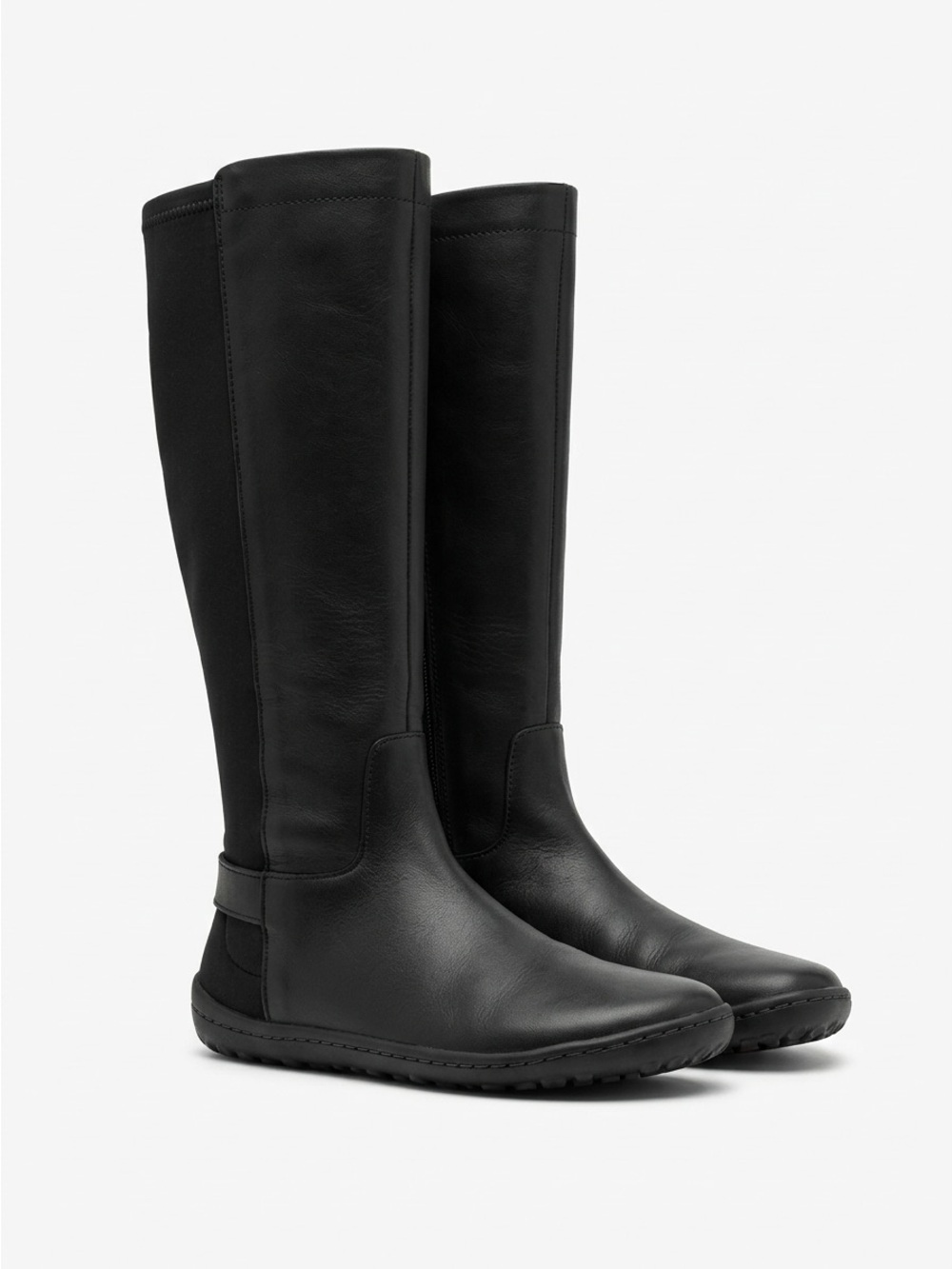 Vivobarefoot Ryder Tall Barefoot Boots Leather Neoprene Black 38L